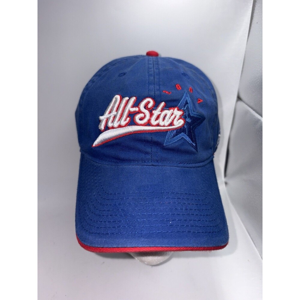 2004 New NBA All Star Game Los Angeles Reebok Official Headwear Blue Red Adj